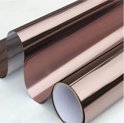 Obrázek z Zrcadlová fólie na okna 200 cm - bronzová