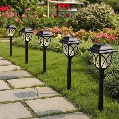 Obrázek z 2 ks LED solární lampa na zahradu
