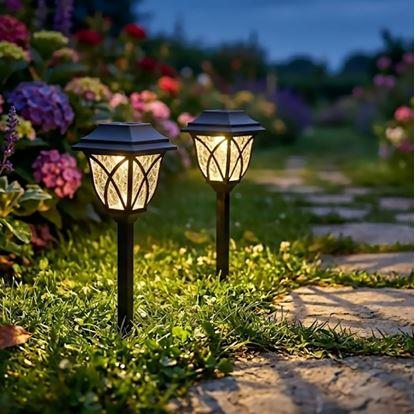 Obrázek 2 ks LED solární lampa na zahradu