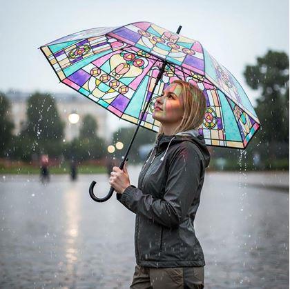 Obrázek z Deštník se vzorem - vitráž