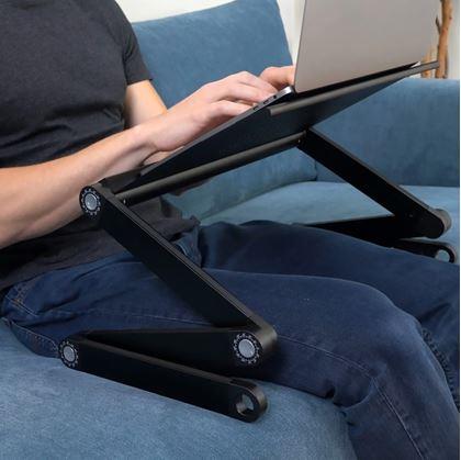 Obrázek z Přenosný polohovací stolek na notebook s větracími štěrbinami