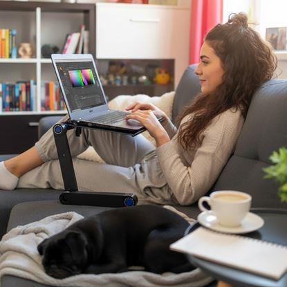 Obrázek Přenosný polohovací stolek na notebook s větracími štěrbinami