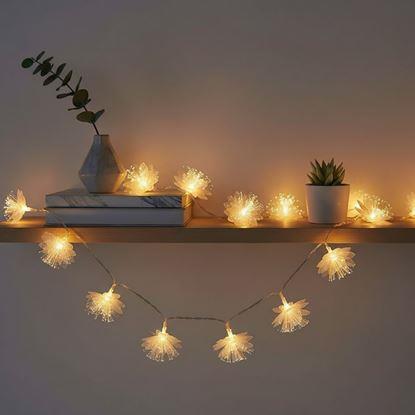 Obrázek LED světelný řetěz - květy