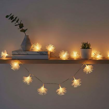 Obrázek z LED světelný řetěz - květy
