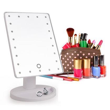 Obrázek z Kosmetické zvětšovací zrcátko 22 LED diod