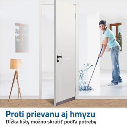 Obrázek z Lišta ke dveřím - hnědá