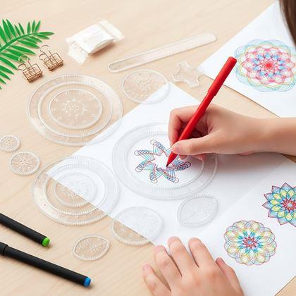 Obrázek z Sada kreslicích šablon - spirograf