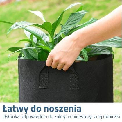 Obrázek z Textilní květináč - průměr 25 cm