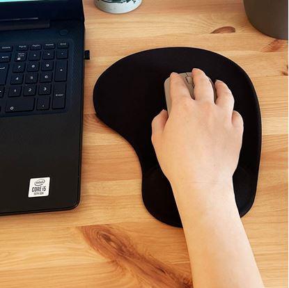 Obrázek Ergonomická podložka pod myš - černá