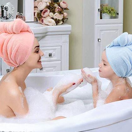 Obrázek z Rychleschnoucí turban na hlavu - růžový