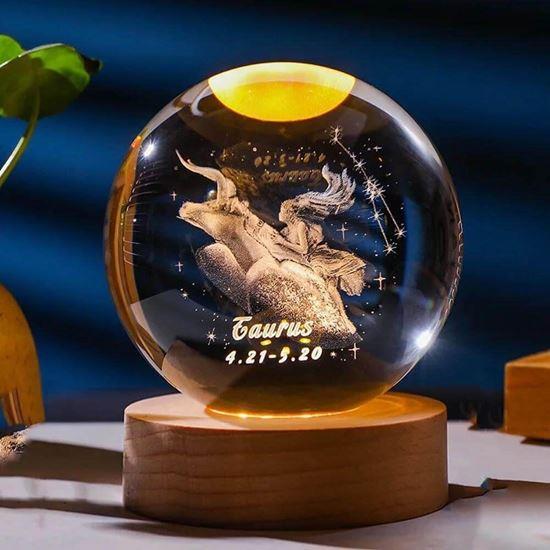 Obrázek z LED svítící koule znamení - Býk
