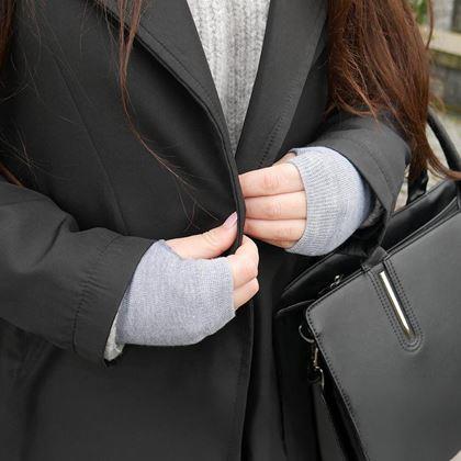 Obrázek z Hřejivé návleky na ruce - světle šedé