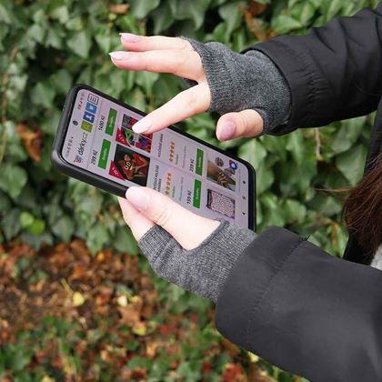 Obrázek z Hřejivé návleky na ruce - tmavě šedé