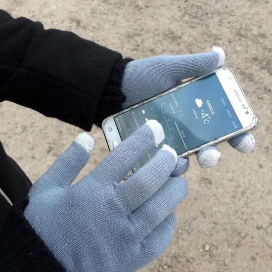 Obrázek z Rukavice pro smartphony - šedé