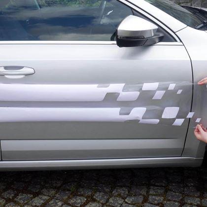 Obrázek z Samolepka na auto - pruhy - přerušované bílé