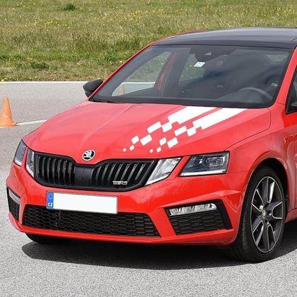 Obrázek z Samolepka na auto - pruhy - přerušované bílé