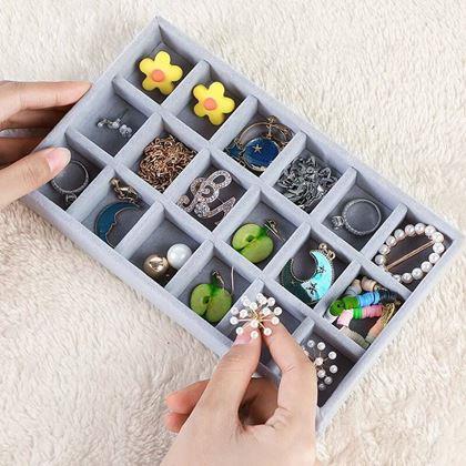 Obrázek z Organizér na šperky do šuplíku - mini přihrádky