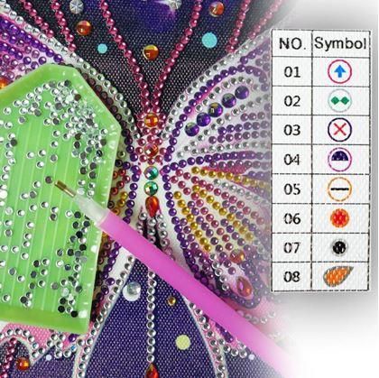 Obrázek z Diamantové malování speciální - motýl