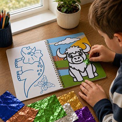 Obrázek z Kreativní sešit třpytivé omalovánky  - zvířátka
