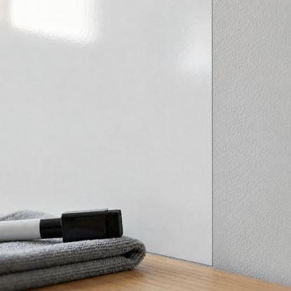 Obrázek Bílá popisovací tabule/fólie s hadříkem a fixou, 200x45 cm