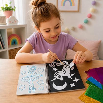 Obrázek z Kreativní sešit třpytivé omalovánky  - princezna