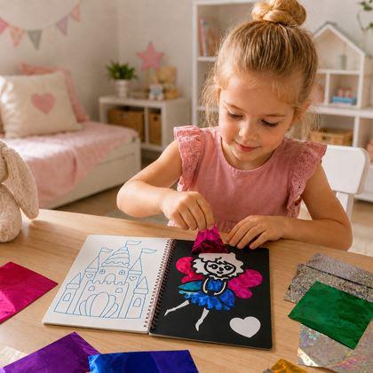 Obrázek z Kreativní sešit třpytivé omalovánky  - princezna