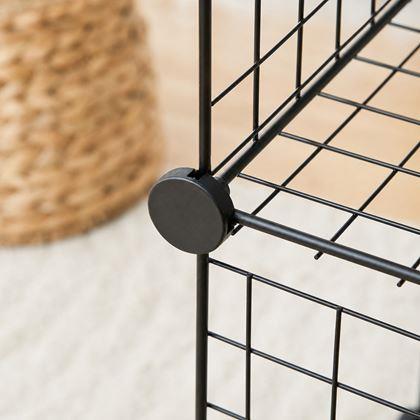 Obrázek z Modulární policový regál – 3 boxy, černý