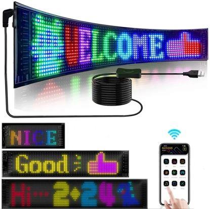 Obrázek LED displej do auta s aplikací