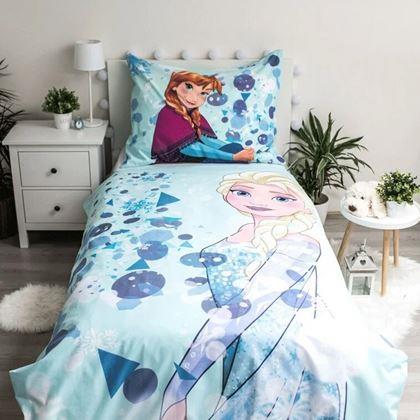 Obrázek z Povlečení Frozen - svítící efekt - světle modré, 140x200, 70x90 cm